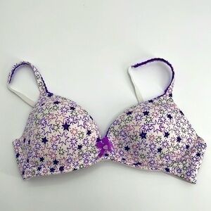 UEC Body By Victoria padded bra star burst with tiny rhinestones 34C
